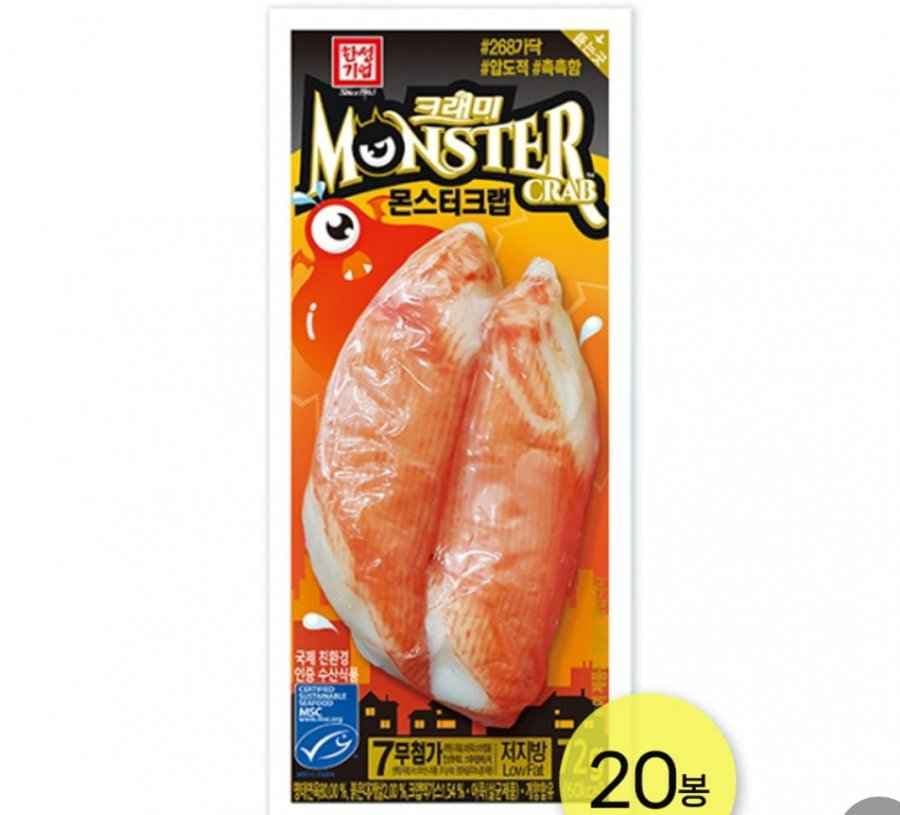 한성기업 몬스터크랩 72g 20개 (15,900원/무료)