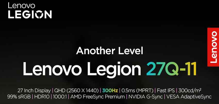 레노버 LEGION 27Q-11 QHD 300Hz IPS 게이밍모니터 리뷰이벤트