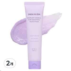 파파레서피 가지 클리어링 피지흡착 모공 스무딩 팩 클렌저 100ml 2개