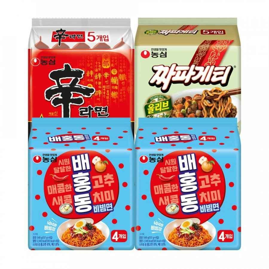 배홍동 8입 + 신라면 5입 + 짜파게티 5입 (총 18봉)(14,420/무료)