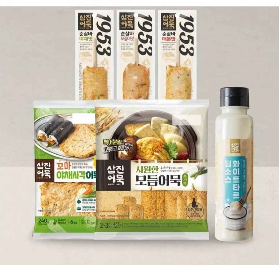 삼진어묵세트 1호(모듬어묵+사각어묵+소스+순살바3)