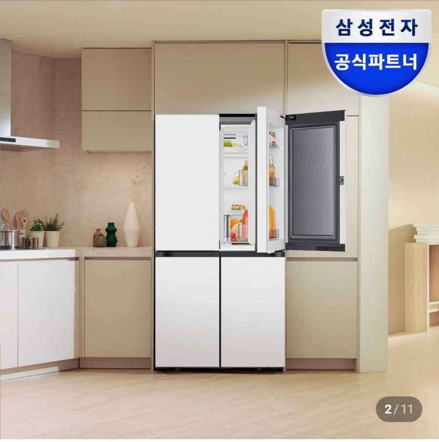 삼성 비스포크 AI 냉장고 4도어 902L 1등급 RM70F90M1ZD
