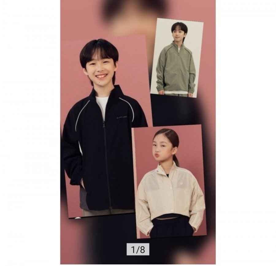 탑텐키즈 밸런스 컬러 블록 홑겹 바람막이 점퍼