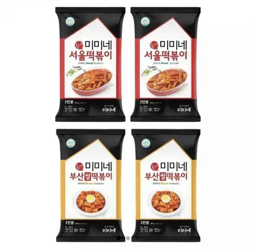 미미네 서울떡볶이 2봉 + 부산떡볶이 2봉 총8인분 (12,940원/무료)